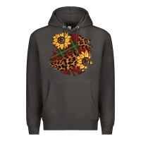 Smoke Christmas leopard sunflower Premium Hoodie - BarkalooDesign