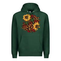 Sports Green Christmas leopard sunflower Premium Hoodie - BarkalooDesign