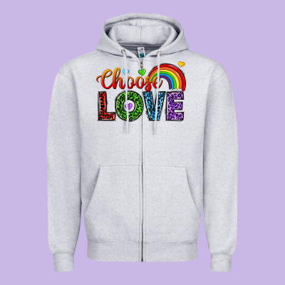 Zipper Hoodie choose love