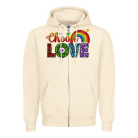 Sandshell choose love Zipper Hoodie - texasbilliewilder