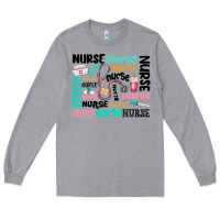 Heather Grey nurse Long Sleeve Tee - MaliasSmallBusiness
