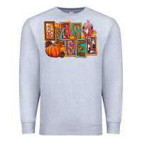 Heather Grey blessed thanksgiving Premium Sweatshirt - FaDigitalArtStudio