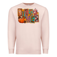 Pale Pink blessed thanksgiving Premium Sweatshirt - FaDigitalArtStudio