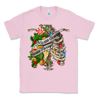 Bubblegum Pink sorta merry sorta scary chest Classic Tee - FaDigitalArtStudio