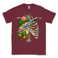 Burgundy sorta merry sorta scary chest Classic Tee - FaDigitalArtStudio