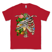Red sorta merry sorta scary chest Classic Tee - FaDigitalArtStudio