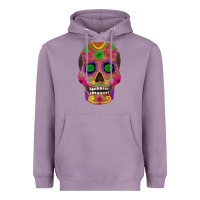 Lavender sugar skull Heavyweight Hoodie - FaDigitalArtStudio