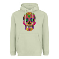 Matcha sugar skull Heavyweight Hoodie - FaDigitalArtStudio