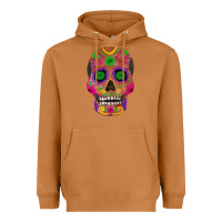 Meerkat sugar skull Heavyweight Hoodie - FaDigitalArtStudio