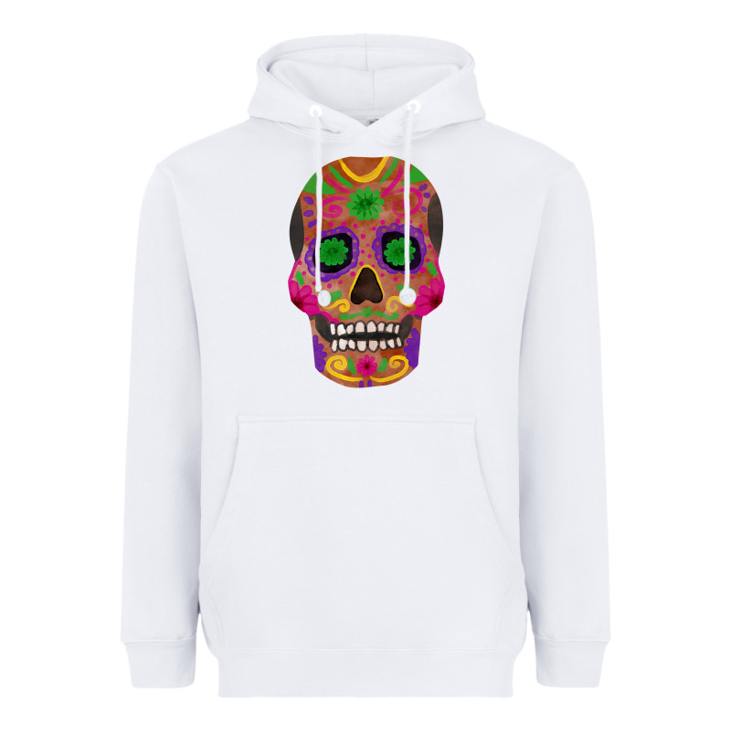 Sugar Skull Heavyweight Hoodie by FaDigitalArtStudio | Teevron