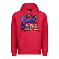 Cardinal Cool Papa American Premium Hoodie - LillyAllenDesigns