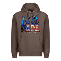 Coffee Cool Papa American Premium Hoodie - LillyAllenDesigns