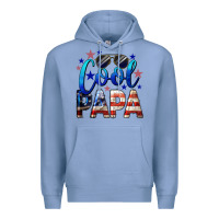 Colony Blue Cool Papa American Premium Hoodie - LillyAllenDesigns