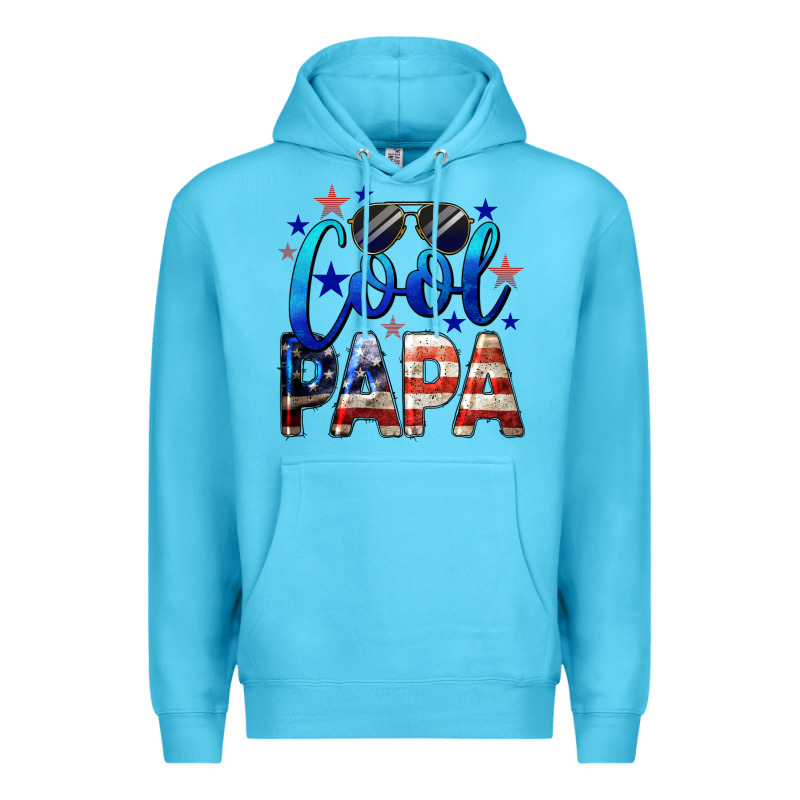 Cool Papa American Premium Hoodie by LillyAllenDesigns | Teevron