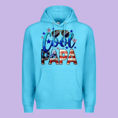 Cool Papa American Premium Hoodie Designed By Lillyallendesigns
