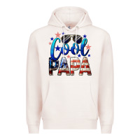 Pale Pink Cool Papa American Premium Hoodie - LillyAllenDesigns