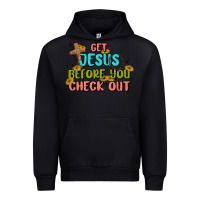 Black get jesus before you check out Urban Hoodie - MaliasSmallBusiness
