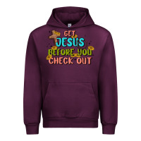 Mauve Wine get jesus before you check out Urban Hoodie - MaliasSmallBusiness