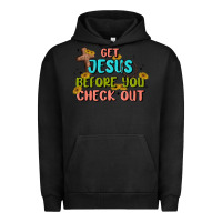 Pigment Black get jesus before you check out Urban Hoodie - MaliasSmallBusiness