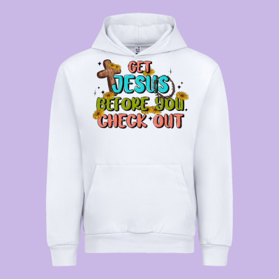 Get Jesus Before You Check Out Urban Hoodie Designed By Maliassmallbusiness