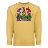 Antique Gold autism Gnome Premium Sweatshirt - CowhideDigitalArt