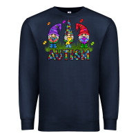 Navy autism Gnome Premium Sweatshirt - CowhideDigitalArt
