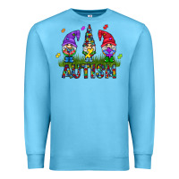 Ocean Blue autism Gnome Premium Sweatshirt - CowhideDigitalArt