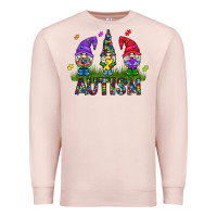 Pale Pink autism Gnome Premium Sweatshirt - CowhideDigitalArt