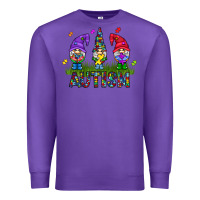 Purple autism Gnome Premium Sweatshirt - CowhideDigitalArt