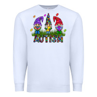 White autism Gnome Premium Sweatshirt - CowhideDigitalArt