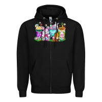 Black easter coffee cups Zipper Hoodie - Zillion Design Studio