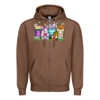 Chestnut easter coffee cups Zipper Hoodie - Zillion Design Studio