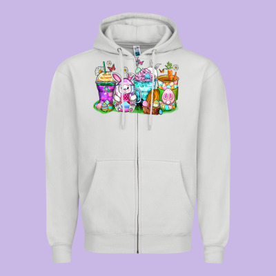 Zipper Hoodie easter coffee cups