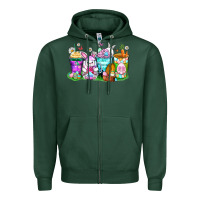 Sports Green easter coffee cups Zipper Hoodie - Zillion Design Studio