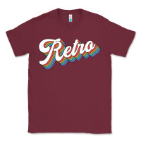 Burgundy retro colorful Classic Tee - chombo