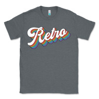 Charcoal Heather retro colorful Classic Tee - chombo