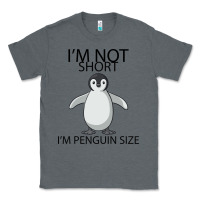 Charcoal Heather I'm Not Short I'm Penguin Size Classic Tee - Bettercallsaul