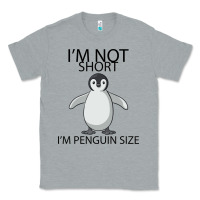 Heather Grey I'm Not Short I'm Penguin Size Classic Tee - Bettercallsaul