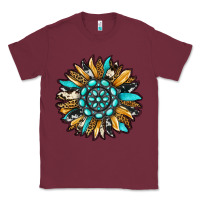 Burgundy gemstone sunflower Classic Tee - RanaPortraitStore