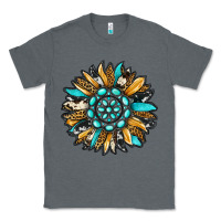 Charcoal Heather gemstone sunflower Classic Tee - RanaPortraitStore