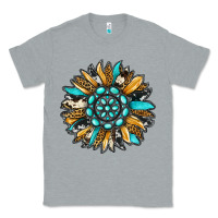 Heather Grey gemstone sunflower Classic Tee - RanaPortraitStore
