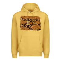 Antique Gold leopard glitter background Premium Hoodie - RanaPortraitStore