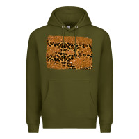 Army Green leopard glitter background Premium Hoodie - RanaPortraitStore