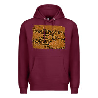 Burgundy leopard glitter background Premium Hoodie - RanaPortraitStore