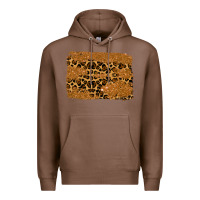 Chestnut leopard glitter background Premium Hoodie - RanaPortraitStore