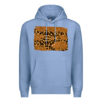 Colony Blue leopard glitter background Premium Hoodie - RanaPortraitStore