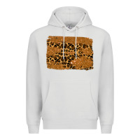 Dove Grey leopard glitter background Premium Hoodie - RanaPortraitStore