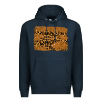 Navy leopard glitter background Premium Hoodie - RanaPortraitStore