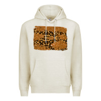 Oatmeal Heather leopard glitter background Premium Hoodie - RanaPortraitStore