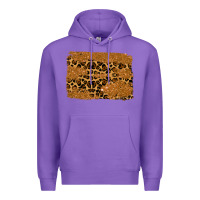 Purple leopard glitter background Premium Hoodie - RanaPortraitStore